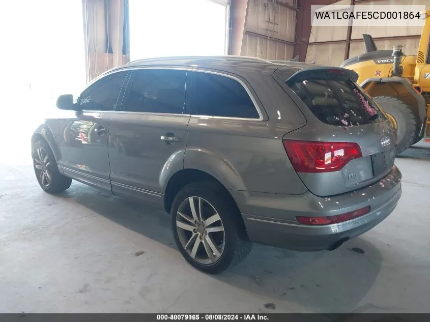 2012 Audi Q7 3.0T Premium VIN: WA1LGAFE5CD001864 Lot: 40079165