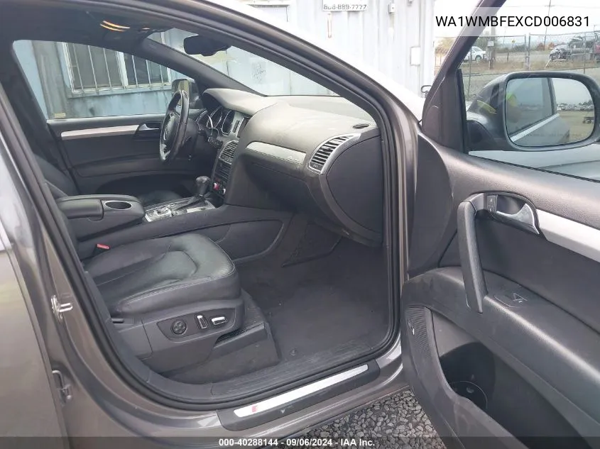 2012 Audi Q7 3.0 Tdi Premium VIN: WA1WMBFEXCD006831 Lot: 40288144