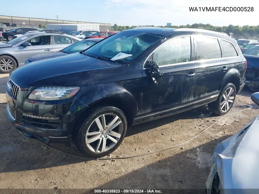 WA1VMAFE4CD000528 2012 Audi Q7 3.0 Tdi Premium