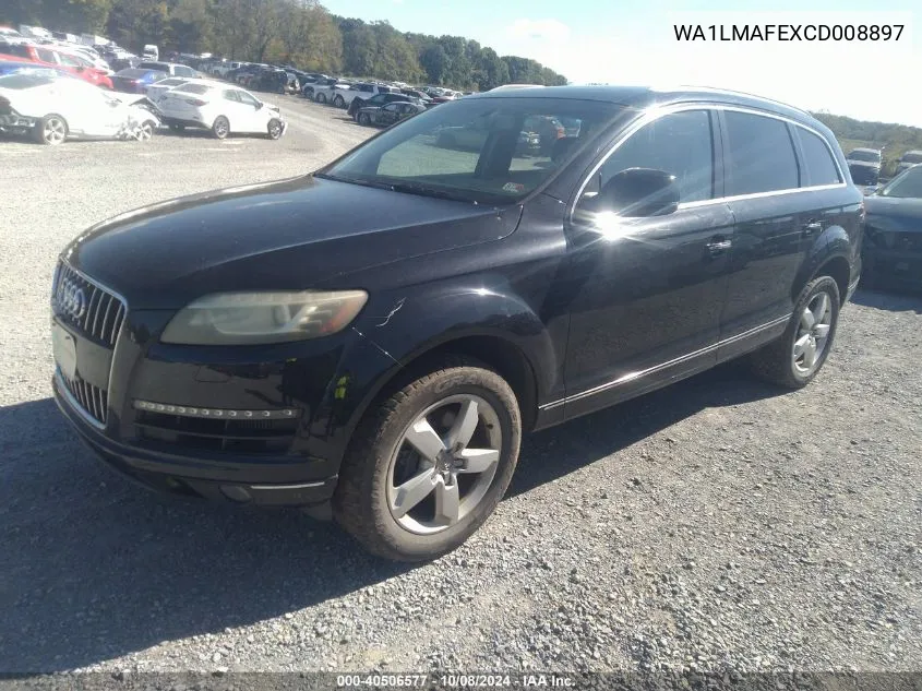 2012 Audi Q7 3.0 Tdi Premium VIN: WA1LMAFEXCD008897 Lot: 40506577