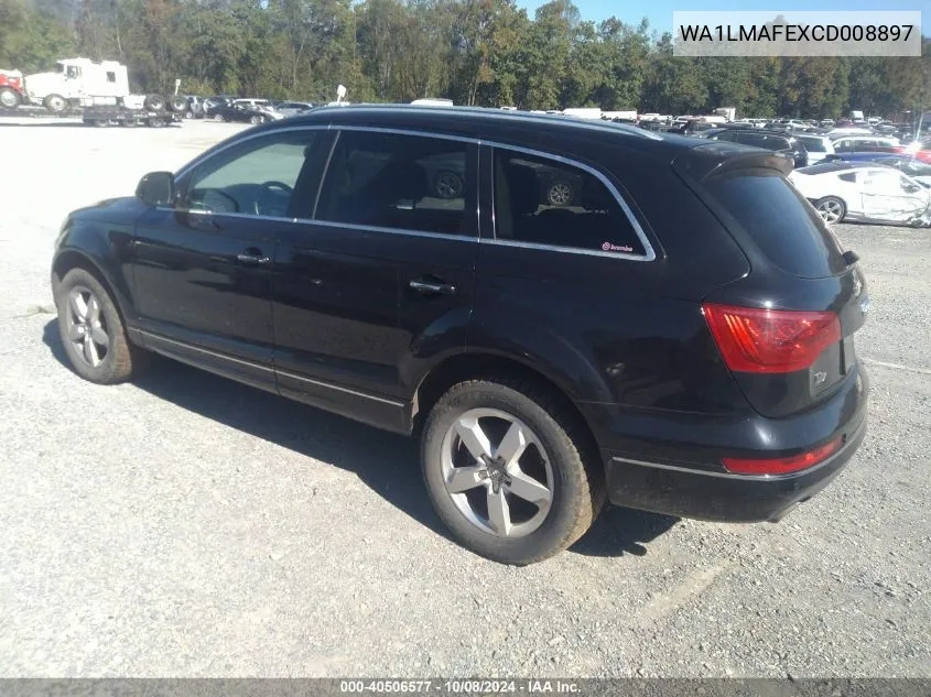 2012 Audi Q7 3.0 Tdi Premium VIN: WA1LMAFEXCD008897 Lot: 40506577