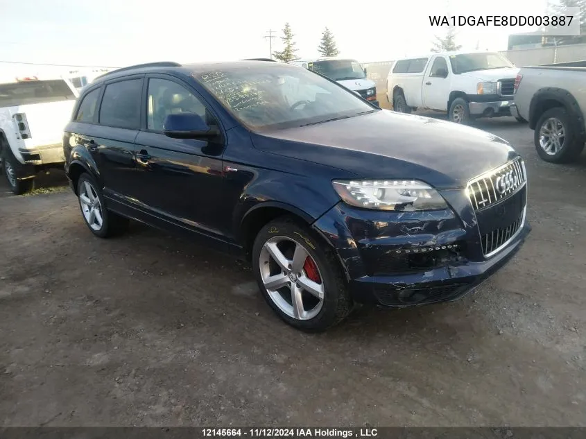 2013 Audi Q7 Prestige VIN: WA1DGAFE8DD003887 Lot: 12145664