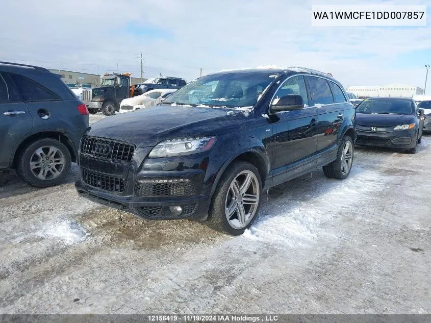 2013 Audi Q7 Prestige VIN: WA1WMCFE1DD007857 Lot: 12156419