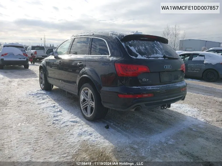 2013 Audi Q7 Prestige VIN: WA1WMCFE1DD007857 Lot: 12156419