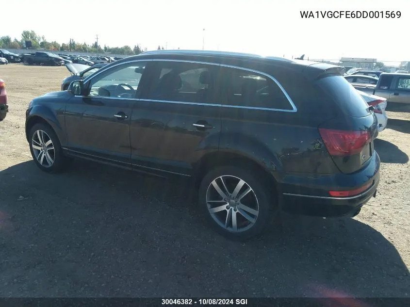 2013 Audi Q7 Prestige VIN: WA1VGCFE6DD001569 Lot: 30046382