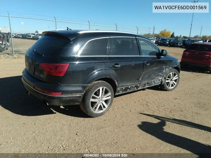 2013 Audi Q7 Prestige VIN: WA1VGCFE6DD001569 Lot: 30046382