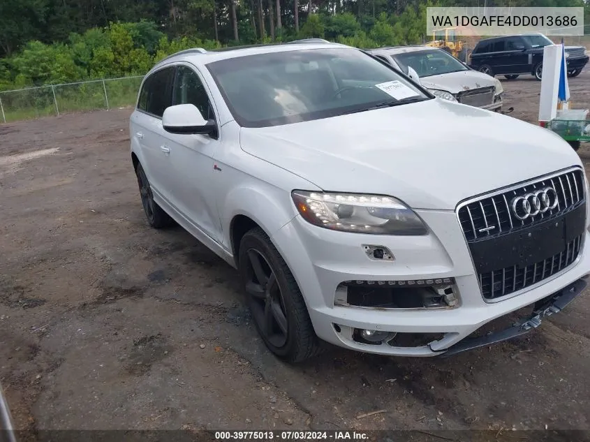 WA1DGAFE4DD013686 2013 Audi Q7 3.0T S Line Prestige