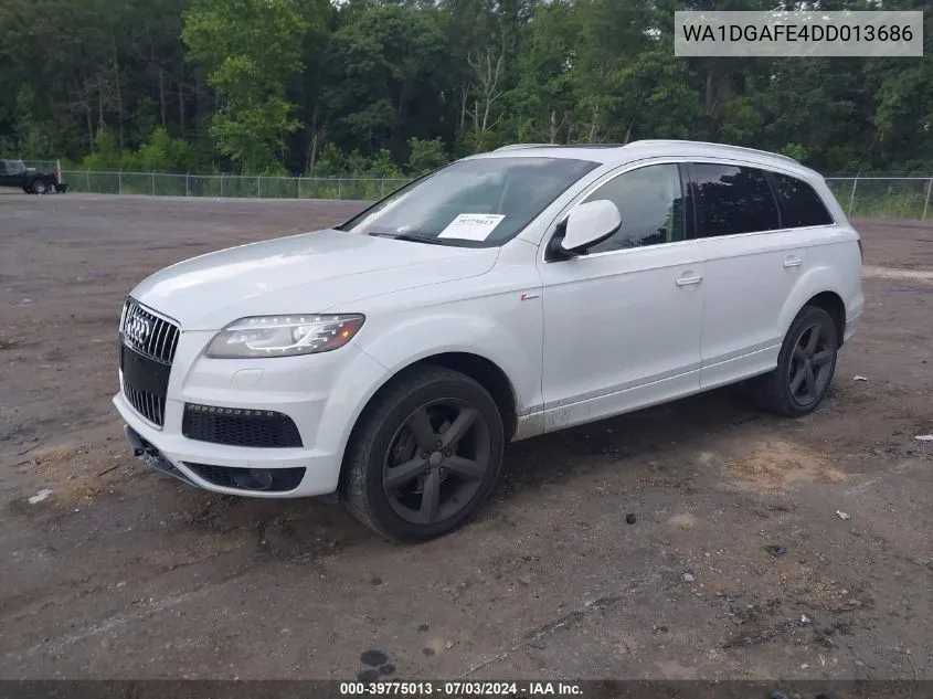 2013 Audi Q7 3.0T S Line Prestige VIN: WA1DGAFE4DD013686 Lot: 39775013