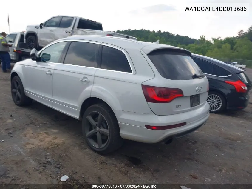 WA1DGAFE4DD013686 2013 Audi Q7 3.0T S Line Prestige