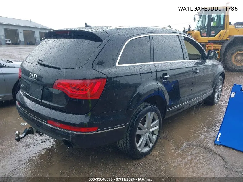 WA1LGAFE9DD011735 2013 Audi Q7 3.0T Premium