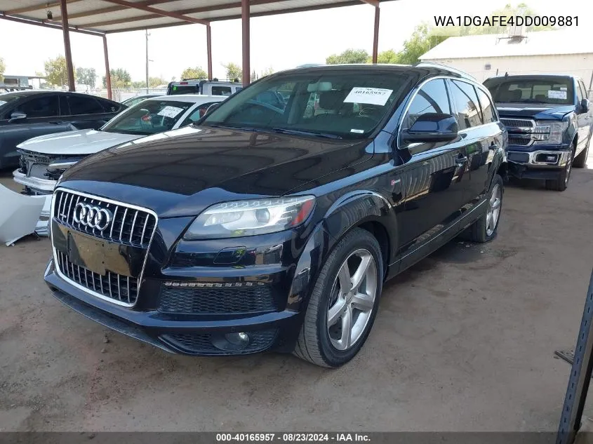 WA1DGAFE4DD009881 2013 Audi Q7 3.0T S Line Prestige