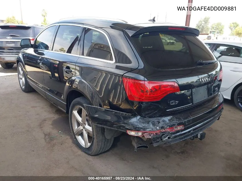 WA1DGAFE4DD009881 2013 Audi Q7 3.0T S Line Prestige