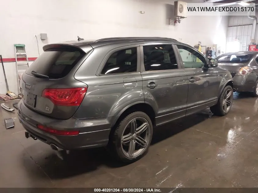 2013 Audi Q7 3.0 Tdi Premium VIN: WA1WMAFEXDD015170 Lot: 40201204