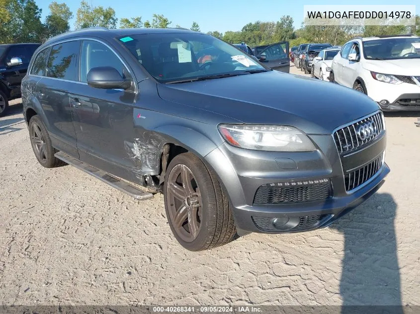 WA1DGAFE0DD014978 2013 Audi Q7 Prestige