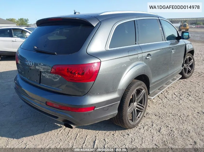 WA1DGAFE0DD014978 2013 Audi Q7 Prestige