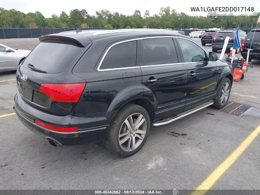 WA1LGAFE2DD017148 2013 Audi Q7 Premium Plus