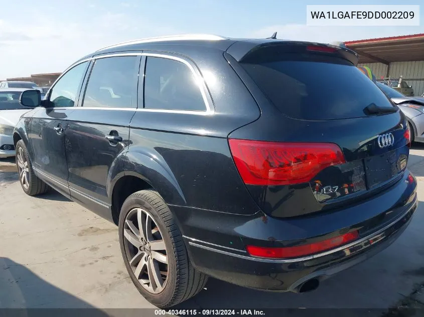 2013 Audi Q7 3.0T Premium VIN: WA1LGAFE9DD002209 Lot: 40346115