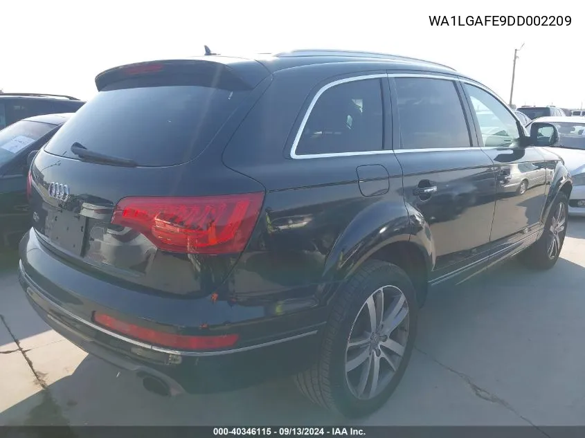 WA1LGAFE9DD002209 2013 Audi Q7 3.0T Premium