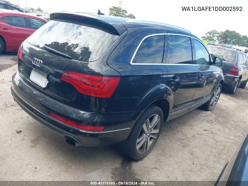 2013 Audi Q7 3.0T Premium VIN: WA1LGAFE1DD002592 Lot: 40375385