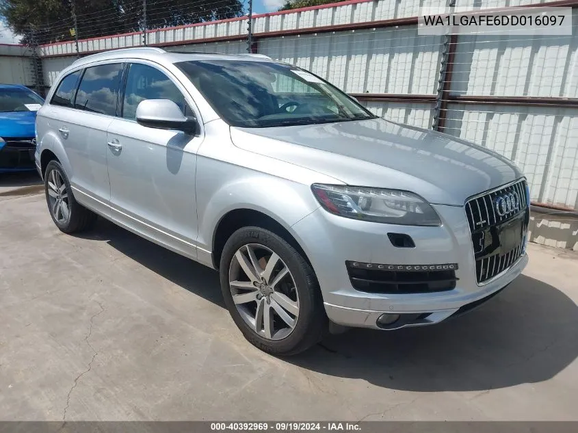 WA1LGAFE6DD016097 2013 Audi Q7 3.0T Premium