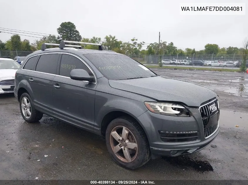 2013 Audi Q7 3.0 Tdi Premium VIN: WA1LMAFE7DD004081 Lot: 40398134