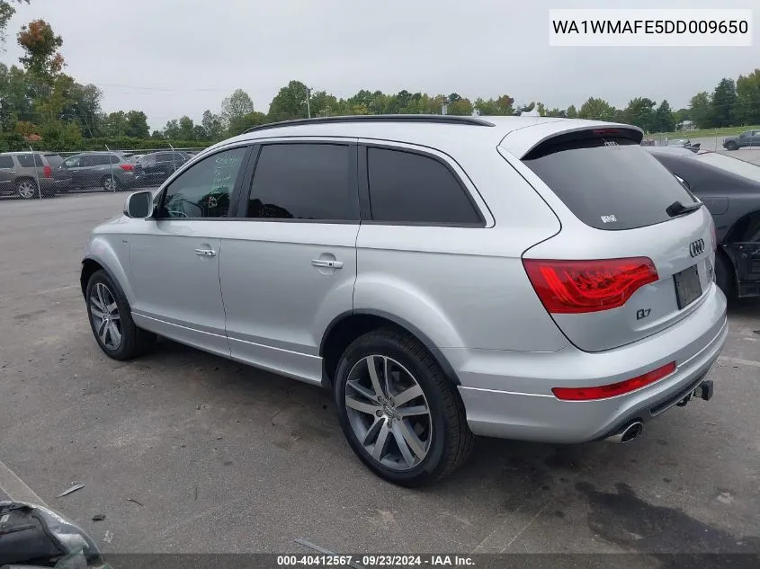 2013 Audi Q7 3.0 Tdi Premium VIN: WA1WMAFE5DD009650 Lot: 40412567