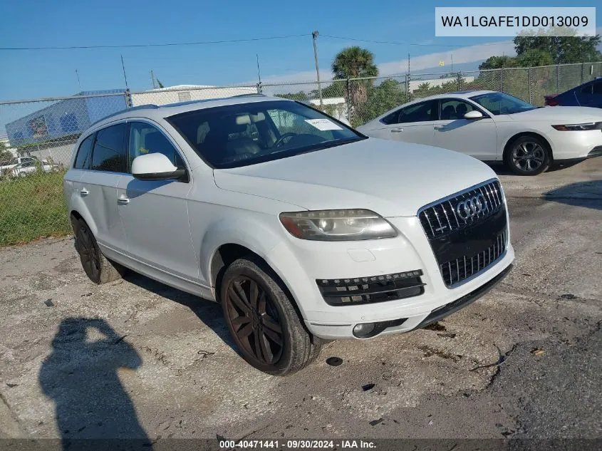 2013 Audi Q7 Premium Plus VIN: WA1LGAFE1DD013009 Lot: 40471441