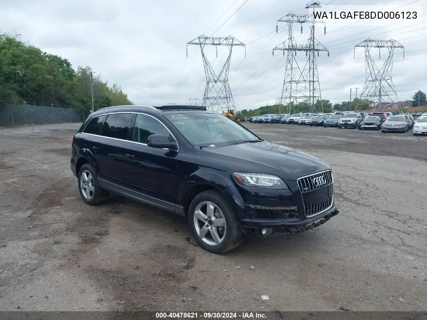 2013 Audi Q7 3.0T Premium VIN: WA1LGAFE8DD006123 Lot: 40478621