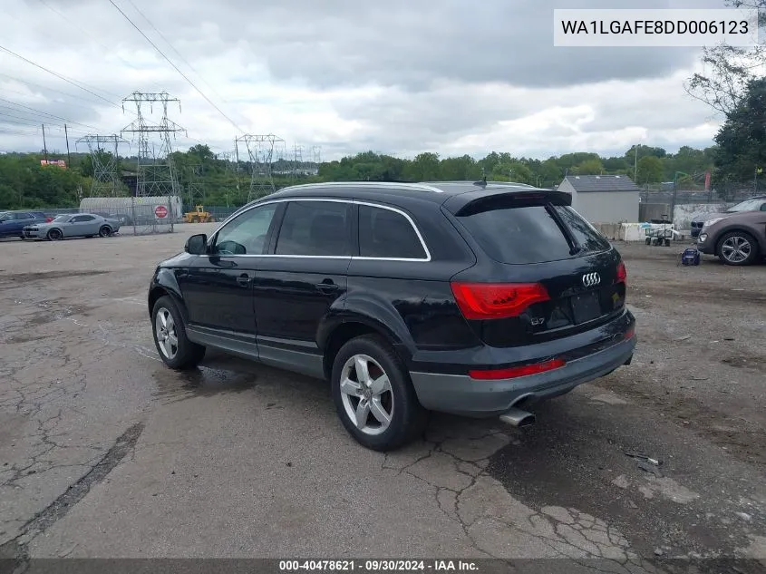 2013 Audi Q7 3.0T Premium VIN: WA1LGAFE8DD006123 Lot: 40478621