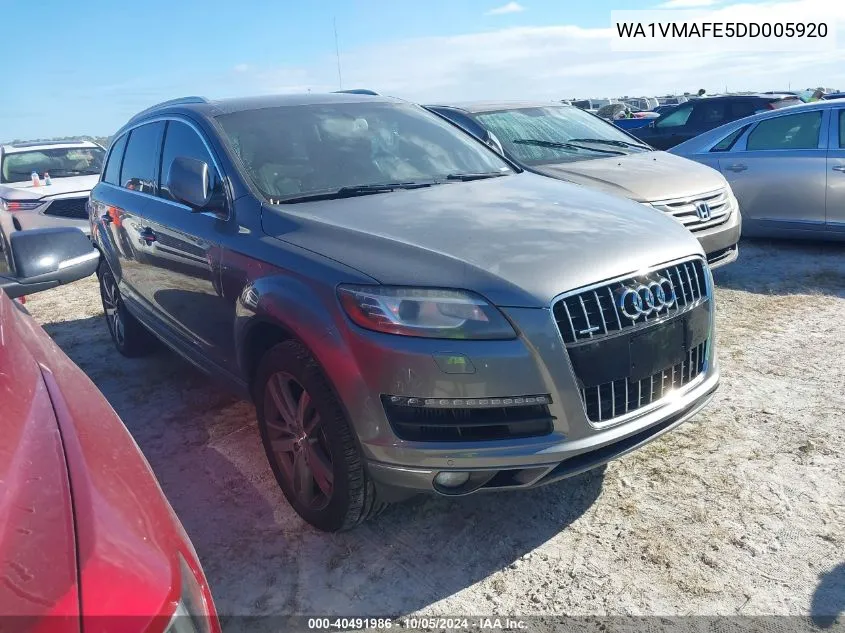 2013 Audi Q7 3.0 Tdi Premium VIN: WA1VMAFE5DD005920 Lot: 40491986