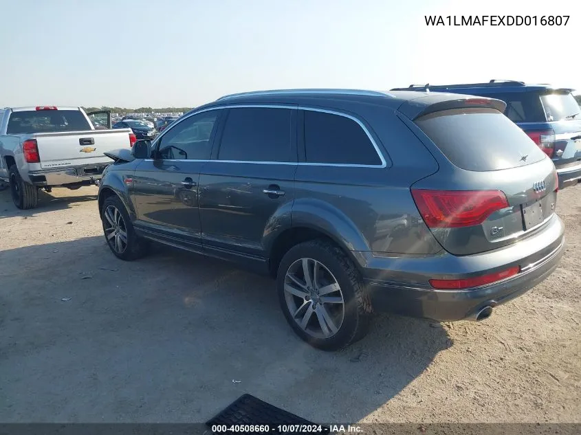 2013 Audi Q7 Premium Plus VIN: WA1LMAFEXDD016807 Lot: 40508660