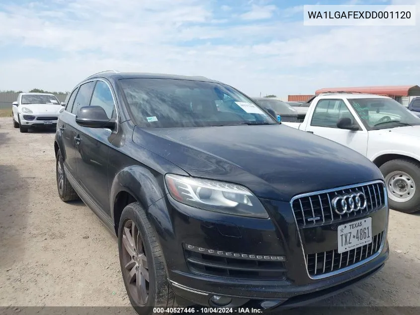 2013 Audi Q7 3.0T Premium VIN: WA1LGAFEXDD001120 Lot: 40527446