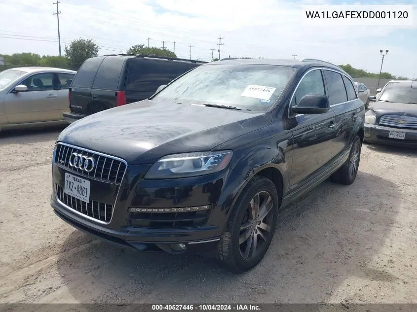 2013 Audi Q7 3.0T Premium VIN: WA1LGAFEXDD001120 Lot: 40527446