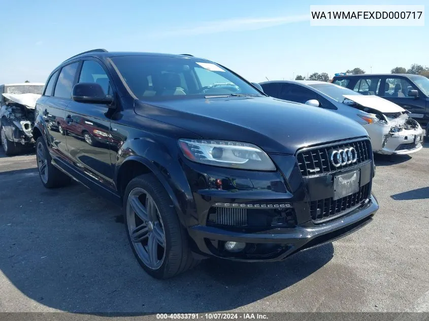 2013 Audi Q7 3.0 Tdi Premium VIN: WA1WMAFEXDD000717 Lot: 40533791