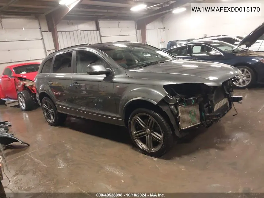 2013 Audi Q7 3.0 Tdi Premium VIN: WA1WMAFEXDD015170 Lot: 40538098