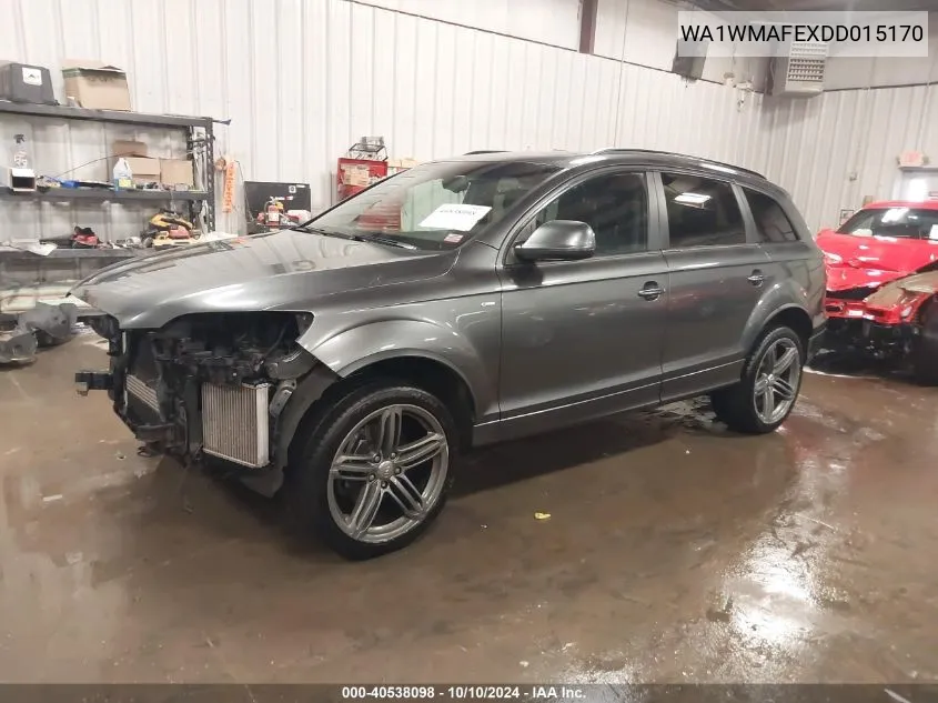 2013 Audi Q7 3.0 Tdi Premium VIN: WA1WMAFEXDD015170 Lot: 40538098