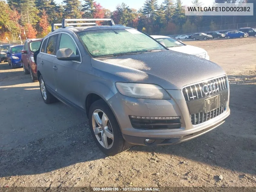 2013 Audi Q7 3.0T Premium VIN: WA1LGAFE1DD002382 Lot: 40598196