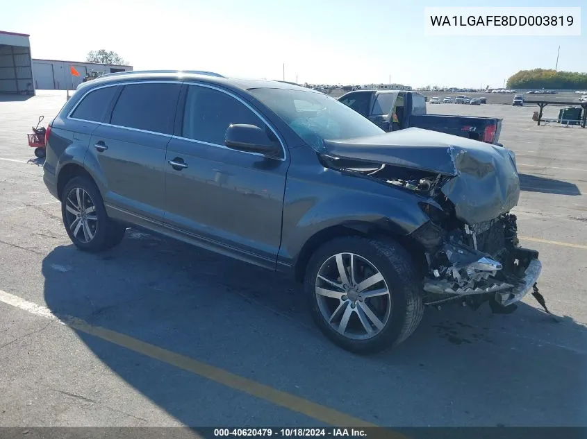 2013 Audi Q7 3.0T Premium VIN: WA1LGAFE8DD003819 Lot: 40620479