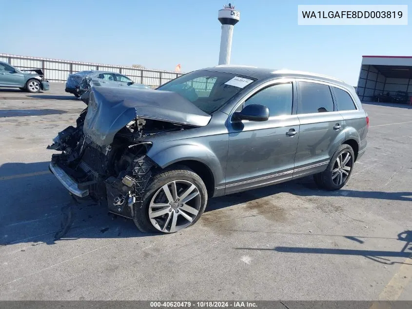 2013 Audi Q7 3.0T Premium VIN: WA1LGAFE8DD003819 Lot: 40620479