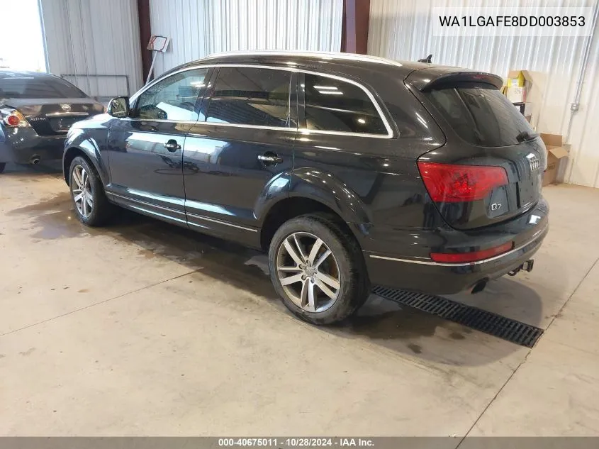 2013 Audi Q7 Premium Plus VIN: WA1LGAFE8DD003853 Lot: 40675011