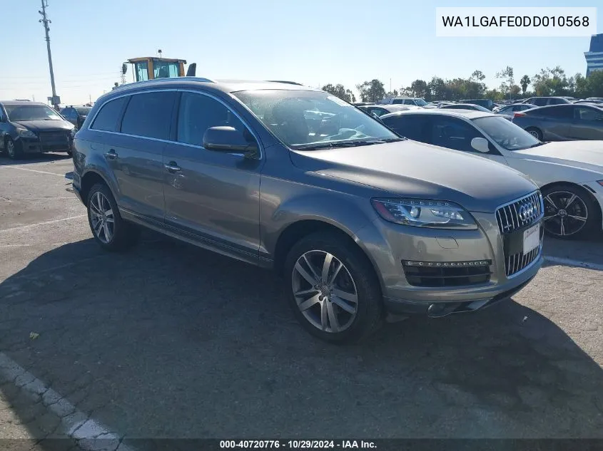 2013 Audi Q7 3.0T Premium VIN: WA1LGAFE0DD010568 Lot: 40720776