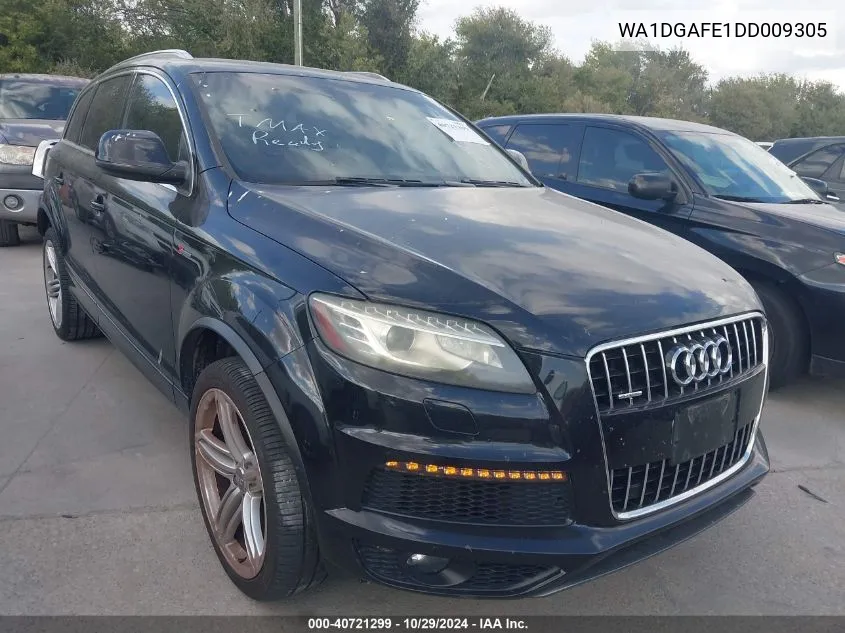 2013 Audi Q7 3.0T S Line Prestige VIN: WA1DGAFE1DD009305 Lot: 40721299