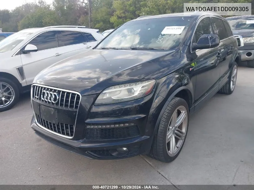 2013 Audi Q7 3.0T S Line Prestige VIN: WA1DGAFE1DD009305 Lot: 40721299