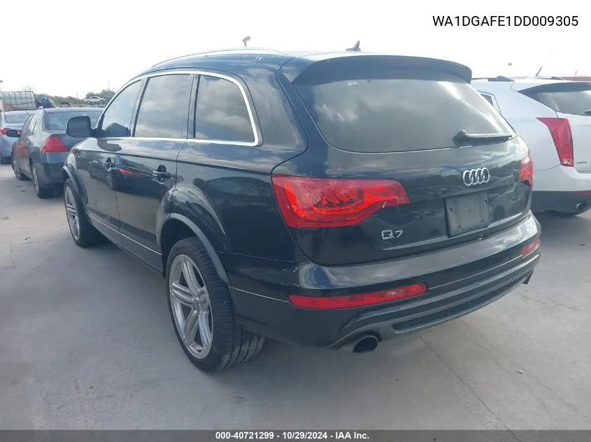 2013 Audi Q7 3.0T S Line Prestige VIN: WA1DGAFE1DD009305 Lot: 40721299