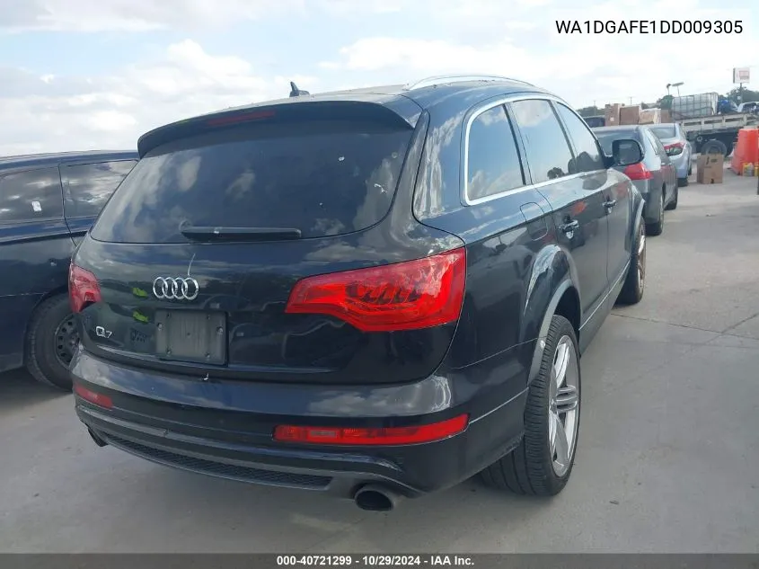 2013 Audi Q7 3.0T S Line Prestige VIN: WA1DGAFE1DD009305 Lot: 40721299