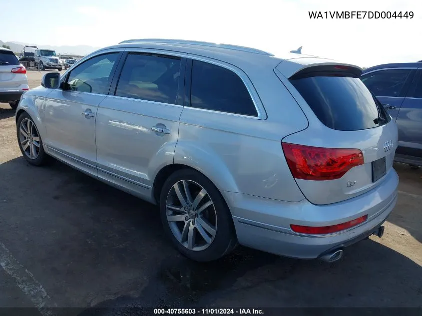 2013 Audi Q7 3.0 Tdi Premium VIN: WA1VMBFE7DD004449 Lot: 40755603