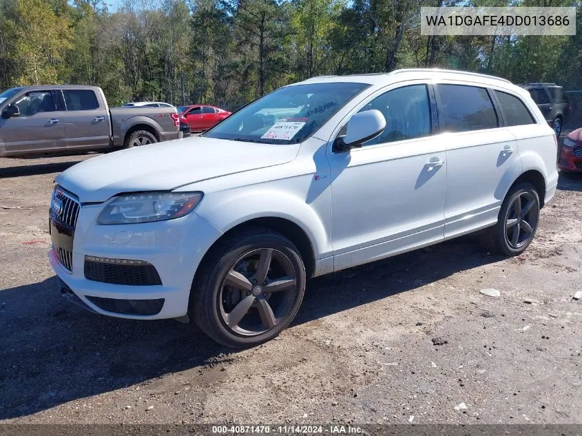 2013 Audi Q7 3.0T S Line Prestige VIN: WA1DGAFE4DD013686 Lot: 40871470