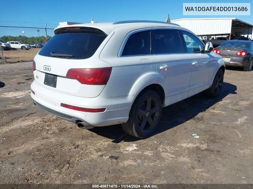 2013 Audi Q7 3.0T S Line Prestige VIN: WA1DGAFE4DD013686 Lot: 40871470