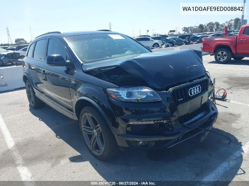 2014 Audi Q7 3.0T S Line Prestige VIN: WA1DGAFE9ED008842 Lot: 39741720