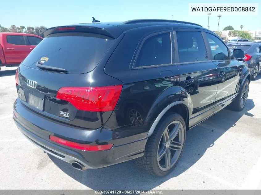 WA1DGAFE9ED008842 2014 Audi Q7 3.0T S Line Prestige